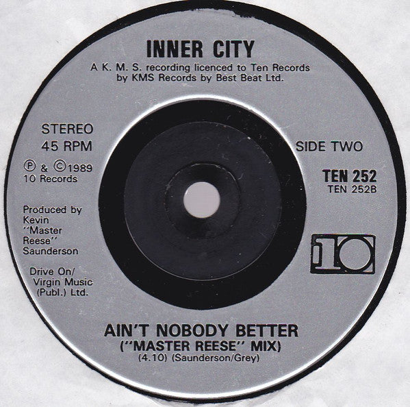 Inner City - Ain't Nobody Better - Used Vinyl Record 7" image 8