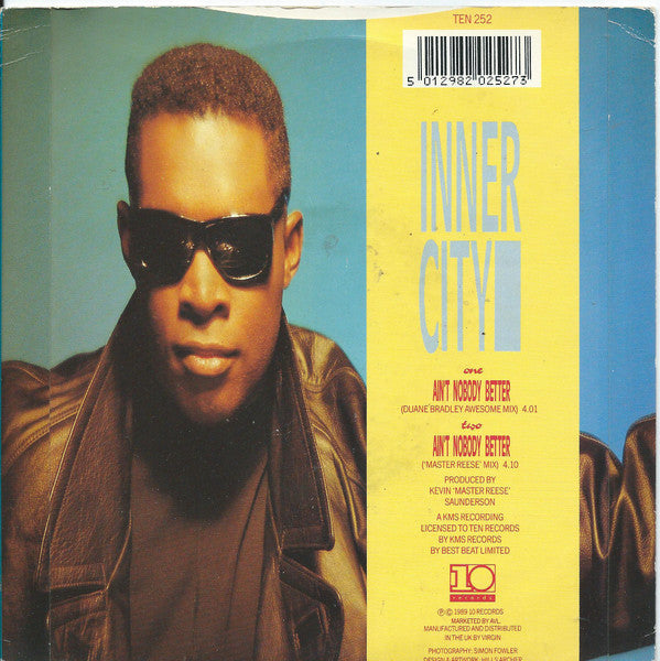 Inner City - Ain't Nobody Better - Used Vinyl Record 7" image 6