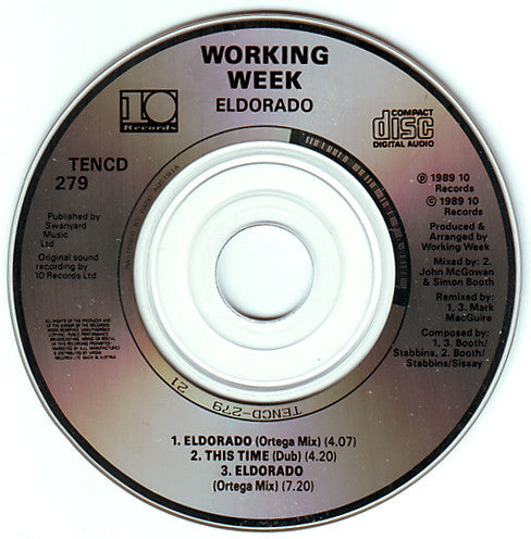 Working Week - Eldorado - Used CD image 3