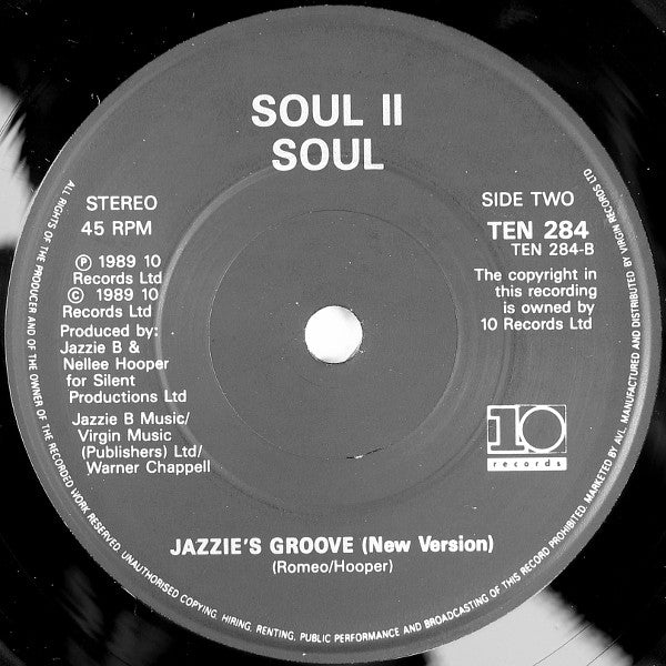 Soul II Soul - Get A Life - Used Vinyl Record 7" image 4