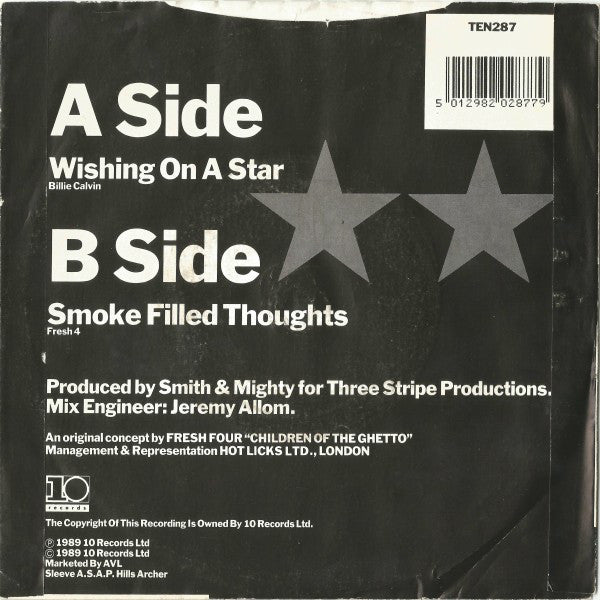 Fresh 4 - Wishing On A Star - Used Vinyl Record 7" image 2