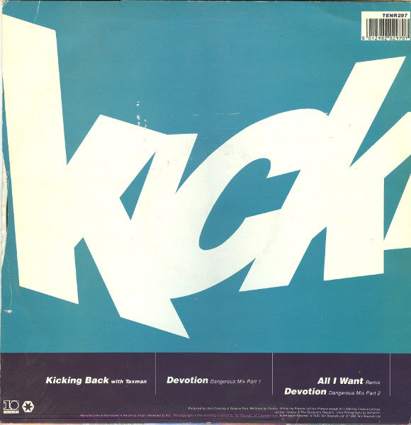 Kicking Back - Devotion (Remix) - Used Vinyl Record 12" image 2