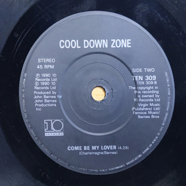 Cool Down Zone - Heaven Knows - Used Vinyl Record 7" image 4