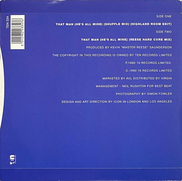 Inner City - That Man (He's All Mine) - Used Vinyl Record 7" image 2