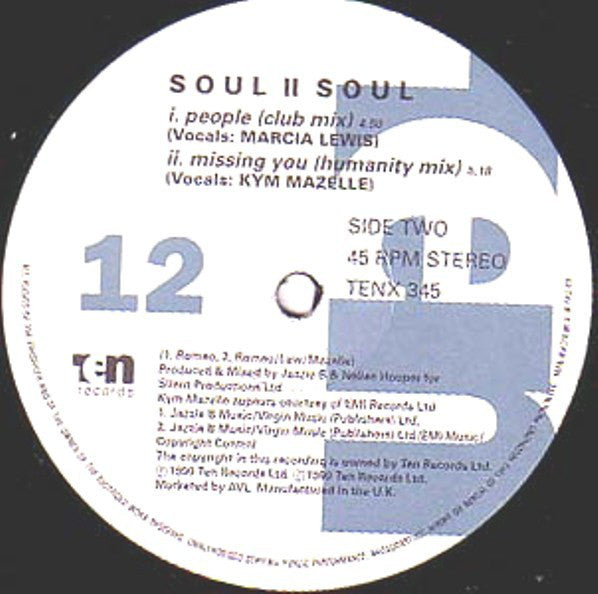 Soul II Soul - Missing You - Used Vinyl Record 12" image 6