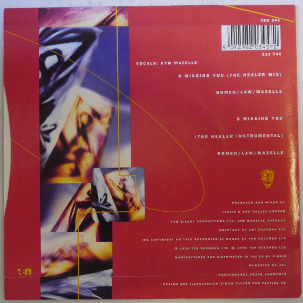 Soul II Soul - Missing You - Used Vinyl Record 7" image 2