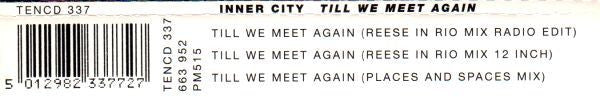 Inner City - Till We Meet Again - Used CD image 2