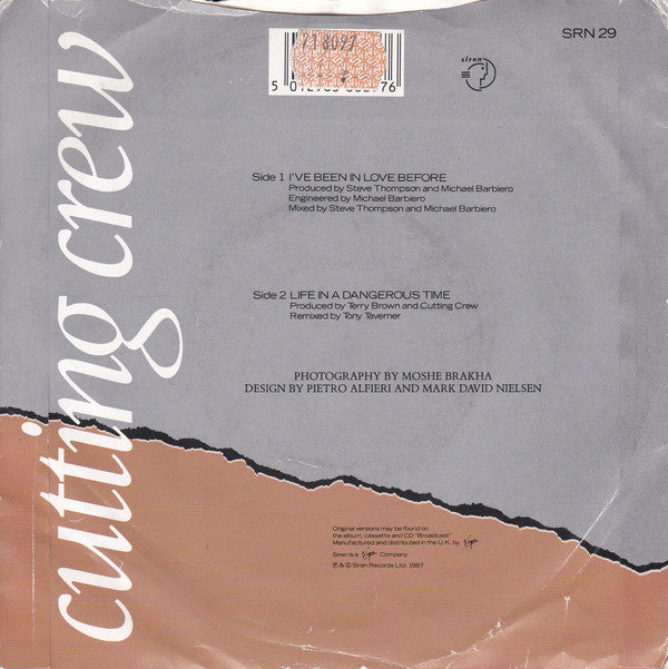 Cutting Crew - I've Been In Love Before - Used Vinyl Record 7" image 6
