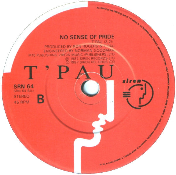 T'Pau - China In Your Hand - Used Vinyl Record 7" image 8