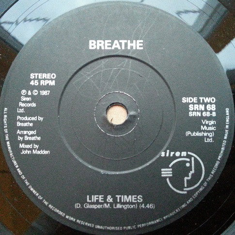 Breathe - Hands To Heaven - Used Vinyl Record 7" image 8