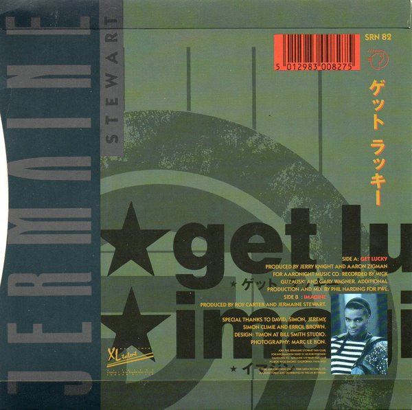 Jermaine Stewart - Get Lucky - Used Vinyl Record 7" image 2
