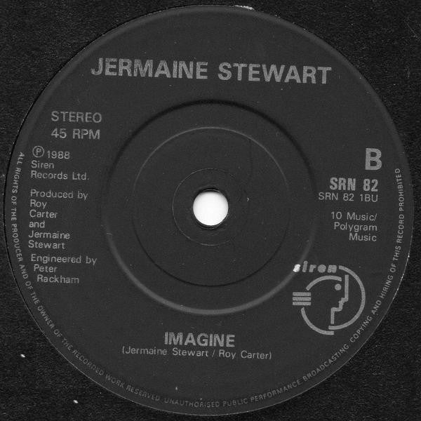 Jermaine Stewart - Get Lucky - Used Vinyl Record 7" image 4