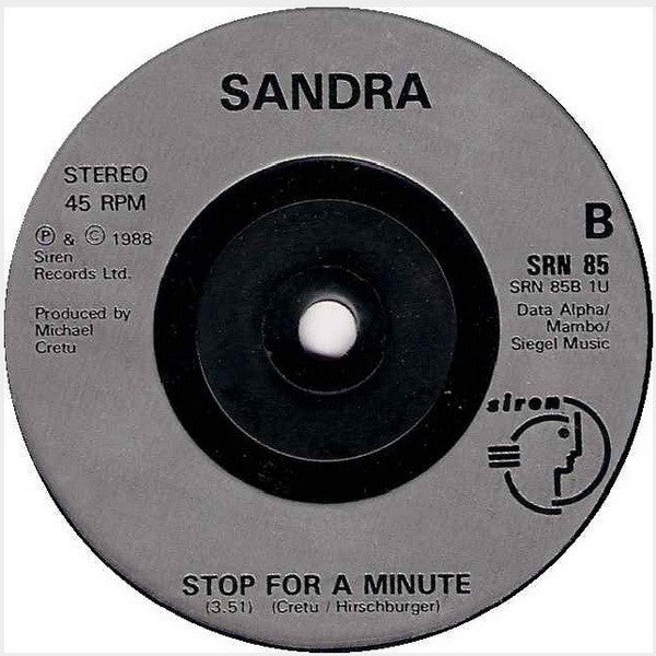 Sandra - Everlasting Love - Used Vinyl Record 7" image 4