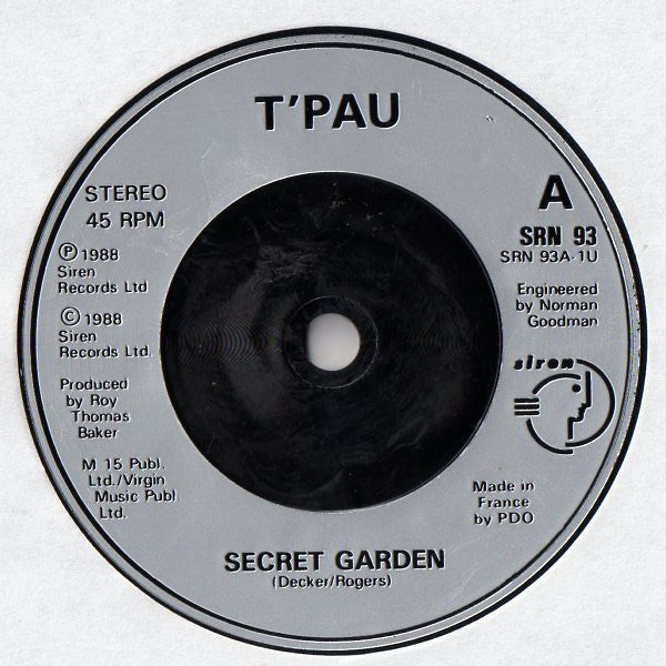 T'Pau - Secret Garden - Used Vinyl Record 7" image 3