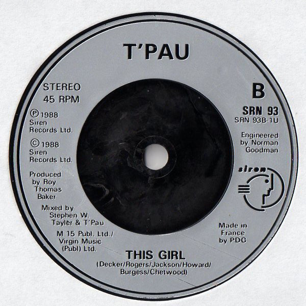 T'Pau - Secret Garden - Used Vinyl Record 7" image 4