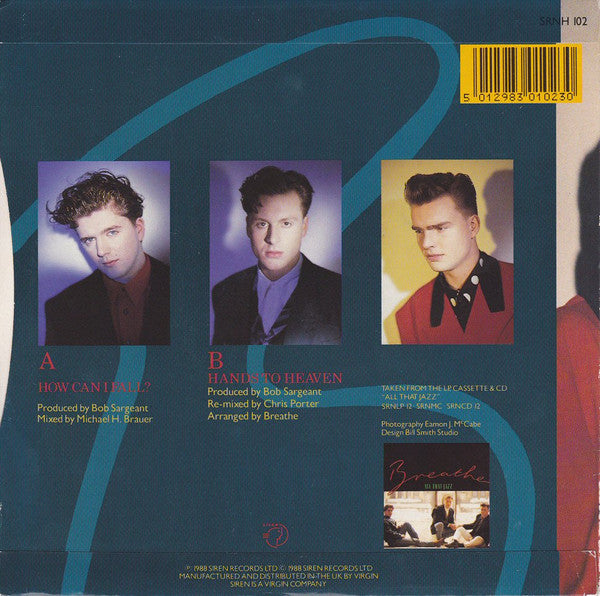 Breathe - How Can I Fall? - Used Vinyl Record 7" image 2