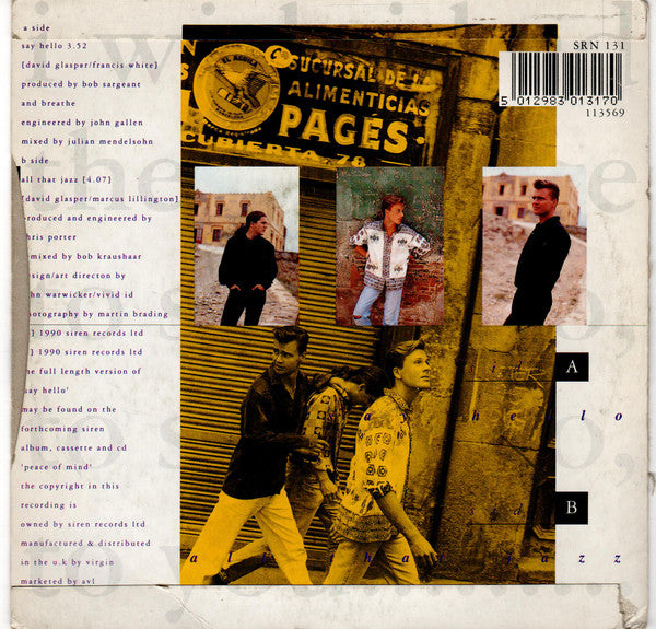 Breathe - Say Hello - Used Vinyl Record 7" image 6