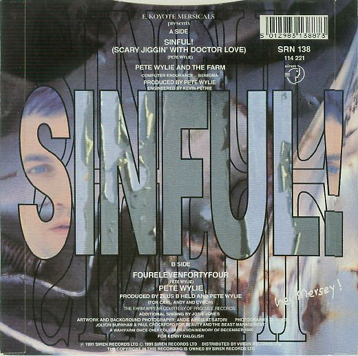 Pete Wylie - Sinful! (Scary Jiggin' With Doctor Love) - Used Vinyl Re image 6