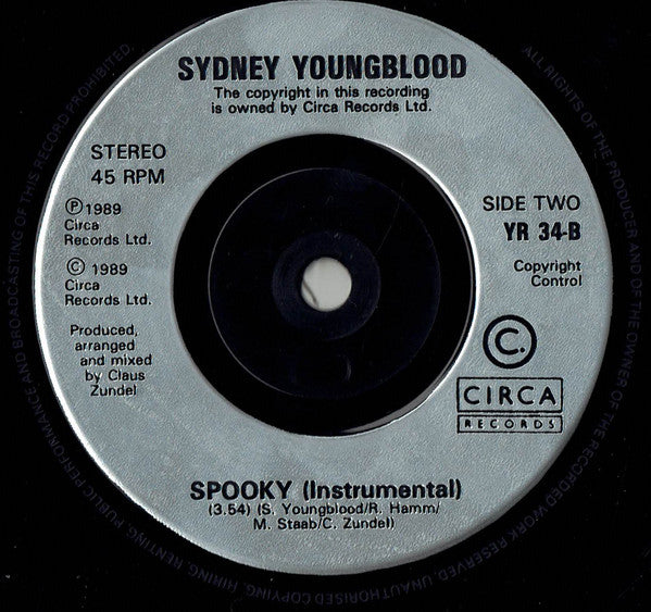 Sydney Youngblood - If Only I Could - Used Vinyl Record 7" image 8