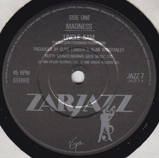 Madness - Uncle Sam - Used Vinyl Record 7" image 3