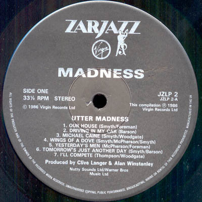 Madness - Utter - Used Vinyl Record image 2
