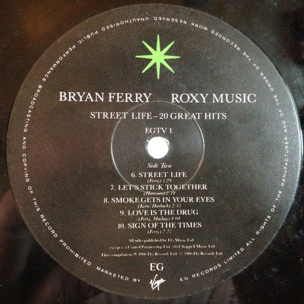 Roxy Music - Street Life - 20 Great Hits - Used Vinyl Record image 4