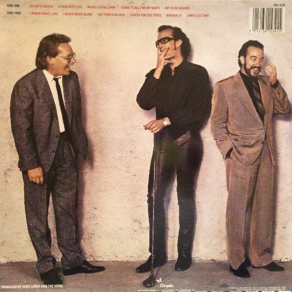 Huey Lewis & The New - Fore! - Used Vinyl Record image 2