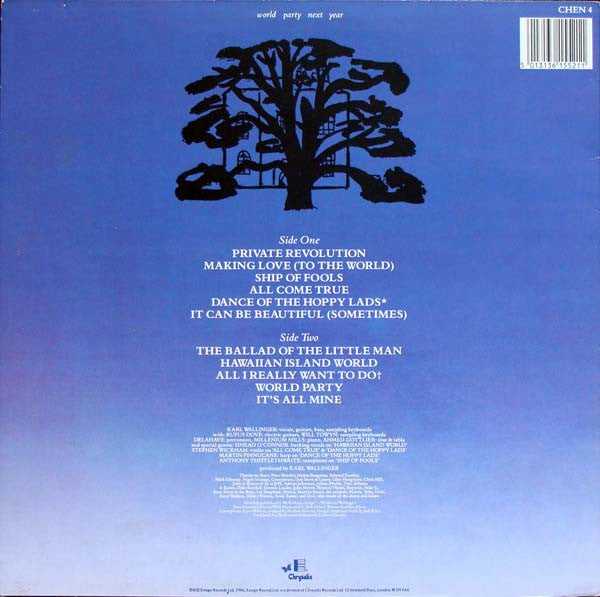 World Party - Private Revolution - Used Vinyl Record image 2