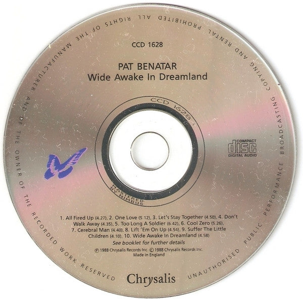 Pat Benatar - Wide Awake In Dreamland - Used CD image 3