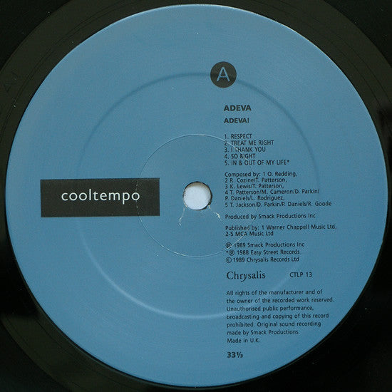Adeva - ! - Used Vinyl Record image 3