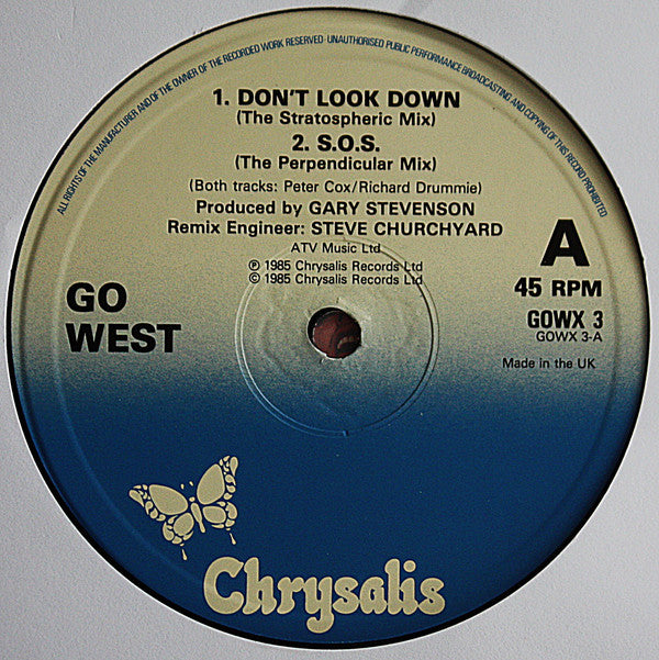 Go West - Don't Look Down (The Stratospheric Mix) - Used Vinyl Record image 8