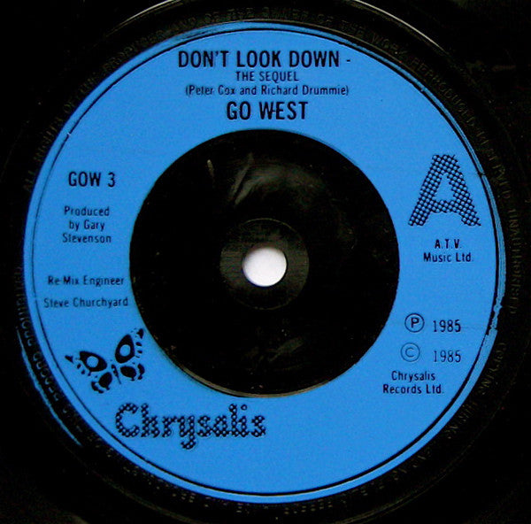 Go West - Don't Look Down (The Sequel) - Used Vinyl Record 7" image 3