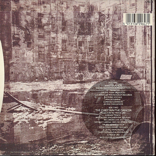 Midge Ure - Wastelands - Used Vinyl Record 7" image 4