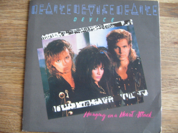 Device - Hanging On A Heart Attack - Used Vinyl Record 7" image 1