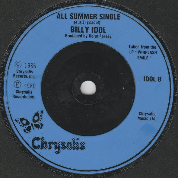 Billy Idol - To Be A Lover - Used Vinyl Record 7" image 8