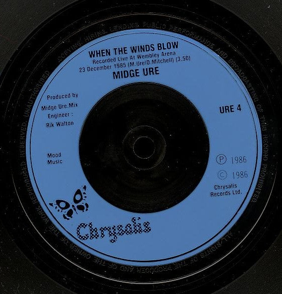 Midge Ure - Call Of The Wild - Used Vinyl Record 7" image 8