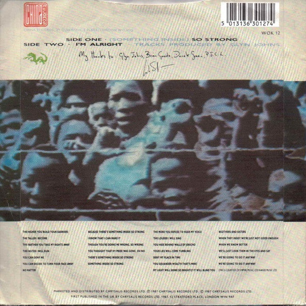 Labi Siffre - So Strong - Used Vinyl Record 7" image 2
