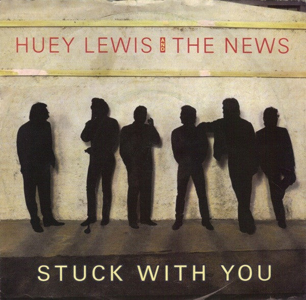 Huey Lewis & The New - Stuck With You - Used Vinyl Record 7" image 5