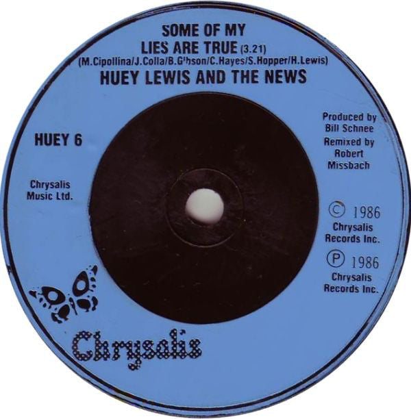Huey Lewis & The New - Hip To Be Square - Used Vinyl Record 7" image 4