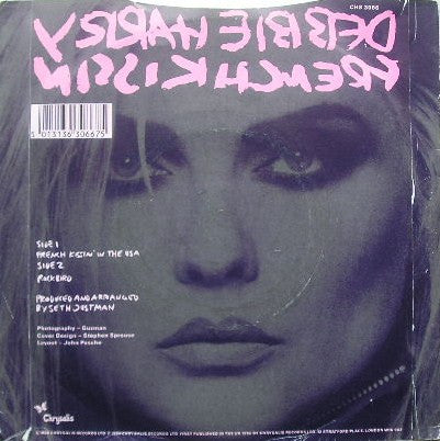 Deborah Harry - French Kissin' In The USA - Used Vinyl Record 7" image 2