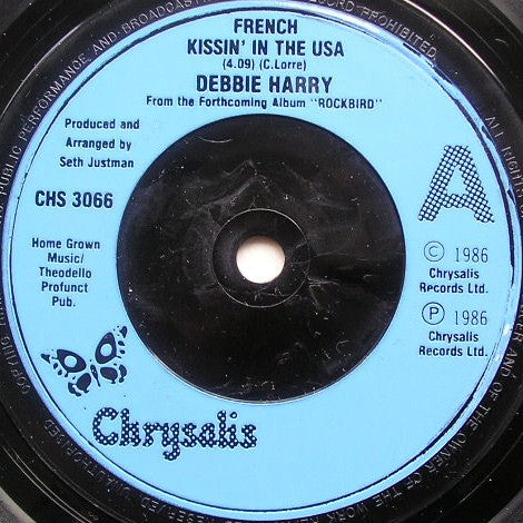 Deborah Harry - French Kissin' In The USA - Used Vinyl Record 7" image 7
