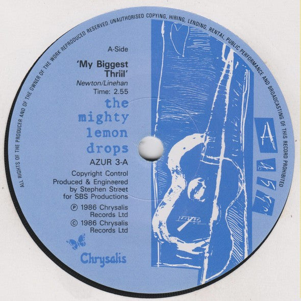 Mighty Lemon Drops - My Biggest Thrill - Used Vinyl Record 7" image 3