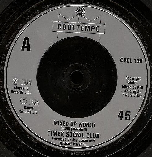 Timex Social Club - Mixed Up World - Used Vinyl Record 7" image 3