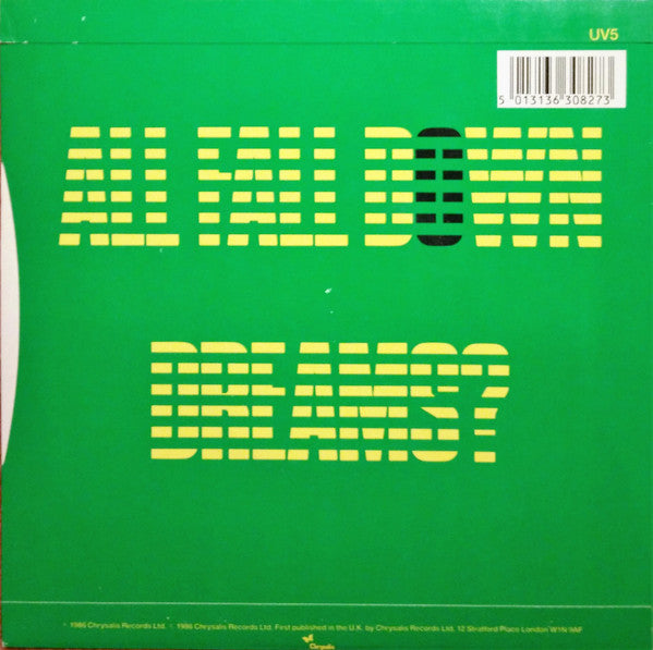 Ultravox - All Fall Down / Dreams? - Used Vinyl Record 7" image 6
