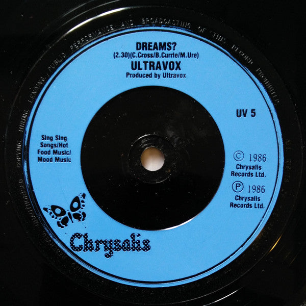 Ultravox - All Fall Down / Dreams? - Used Vinyl Record 7" image 8