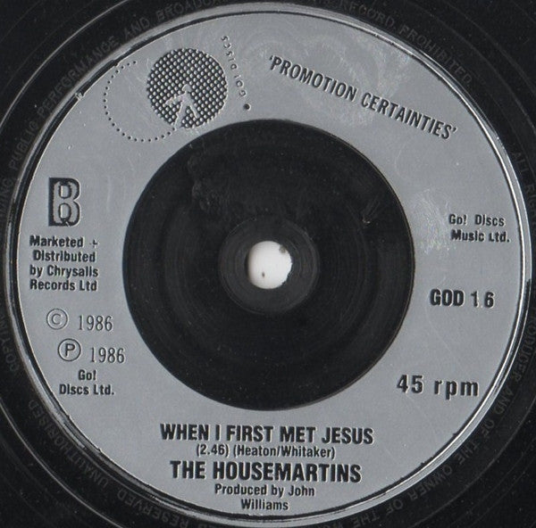 Housemartins - Caravan Of Love - Used Vinyl Record 7" image 8