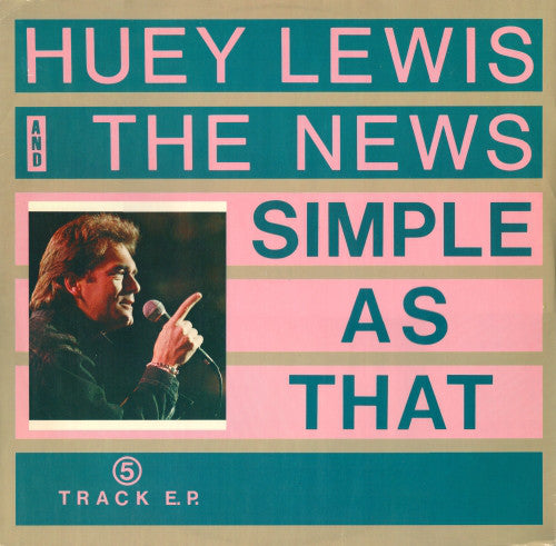 Huey Lewis & The New - Simple As That - Used Vinyl Record 12" image 1