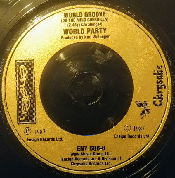 World Party - Ship Of Fools - Used Vinyl Record 7" image 5