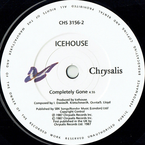 Icehouse - Crazy - Used Vinyl Record 7" image 4