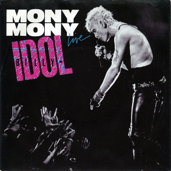 Billy Idol - Mony Mony (Live) - Used Vinyl Record 7" image 1